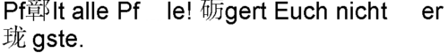 Beeinflußung der deutschen Umlaute durch ein Programm, das alle auf dem Bildschirm dargestellten Zeichen interpretiert.